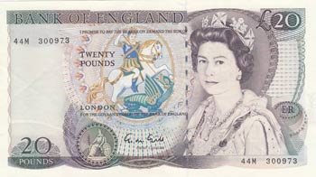 Great Britain, 20 Dollars, 1988, ... 