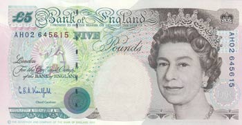 Great Britain, 5 Pounds, 1991-98, ... 