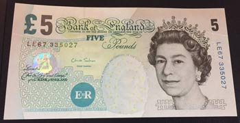 Great Britain, 5 Pounds, 2012, ... 