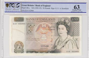 Great Britain, 50 Pounds, 1991-93, ... 