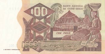 Guinea Bissau, 100 Pesos, 1975, ... 