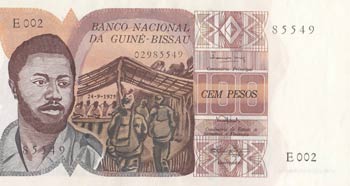 Guinea Bissau, 100 Pesos, 1975, ... 