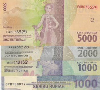 Indonesia, 1000 Rupiah, 1000 ... 