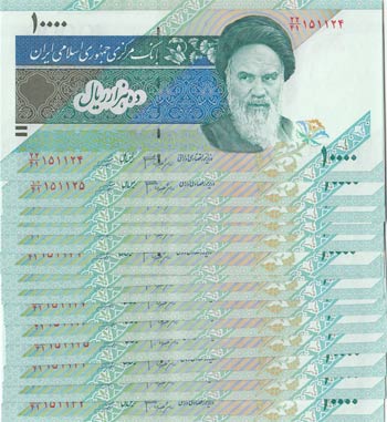 Iran, 10000 Rials, 2009, UNC, ... 