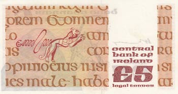 Ireland, 5 Pounds, 1976, UNC, p71b