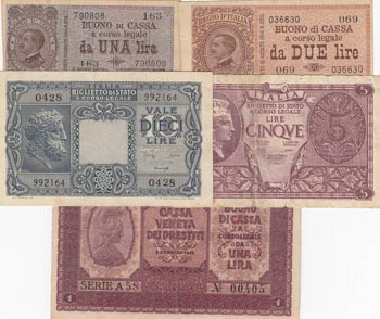 Italy, 5 Pieces Mixing Condition ... 