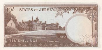 Jersey, 10 Shillings, 1963, XF ... 