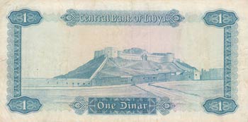 Libya, 1 Dinar, 1972, XF (-), p35b