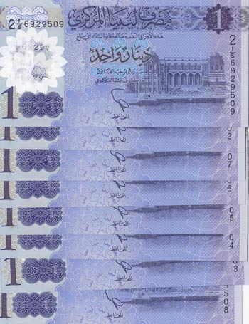 Libya, 1 Dinar, 2019, UNC, pNew, ... 