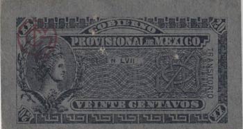 Mexico, 20 Centavos, 1914, AUNC