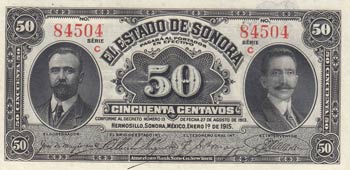 Mexico, 50 Centavos, 1915, UNC, ... 