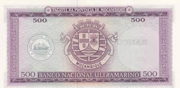 Mozambique, 500 Escudos, 1967, ... 