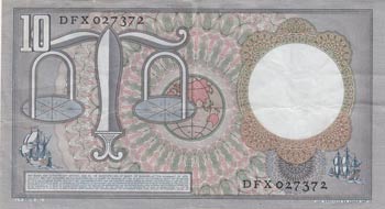 Netherlands, 10 Gulden, 1953, XF, ... 