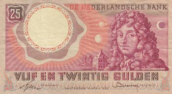 Netherlands, 25 Gulden, 1955, VF, ... 