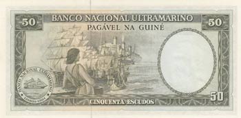 Portuguese Guinea, 50 Escudos, ... 