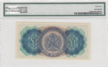 Bermuda, 1 Pound, 1966, ÇİL, p20d