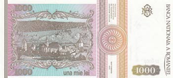 Romania, 1000 Lei, 1991, UNC, ... 