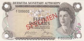 Bermuda, 50 Dollars, 1974, UNC, ... 