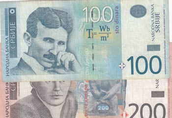 Serbia, 100 and 200 Dinara, ... 
