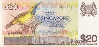 Singapore, 20 Dollars, 1979, XF, ... 
