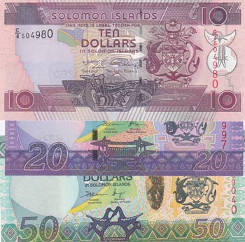 Solomon Islands, 10 Dollars, 20 ... 