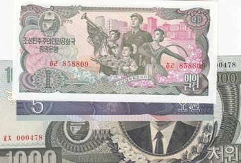 Korea, 3 Pieces UNC Banknotes