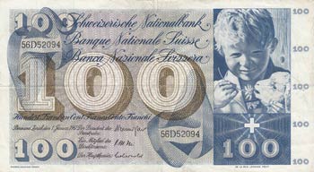 Switzerland, 100 Franken, 1967, ... 