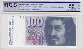 Switzerland, 100 Francs, 1988, ... 
