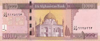 Afghanistan, 1.000 Afghanis, 2012, ... 