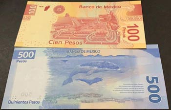 Mexico, 100 Pesos and 500 Pesos, ... 