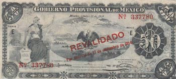 Mexico, 50 Pesos, 1914, XF, pS707 