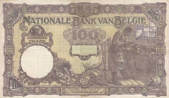 Belgium, 100 Francs, 1926, VF (+), ... 