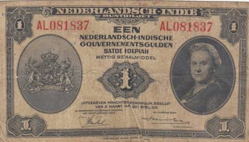 Netherlands Indies, 1 Gulden, ... 