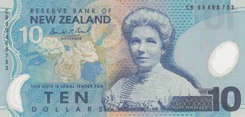 New Zealand, 10 Dollars, 2013, ... 