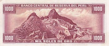 Peru, 1.000 Soles de Oro, 1971, ... 