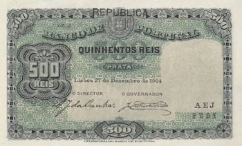 Portugal, 500 Reis, 1904, UNC, p105