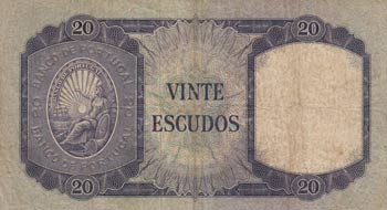 Portugal, 20 Escudos, 1960, POOR, ... 