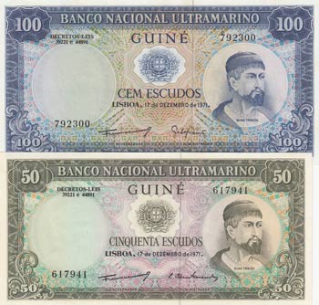 Portuguese Guinea, 50 Escudos and ... 