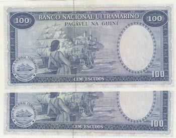 Portuguese Guinea, 100 Escudos, ... 