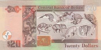 Belize, 20 Dollars, 2005, UNC, p69