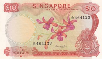 Singapore, 10 Dollars, 1972, UNC, ... 