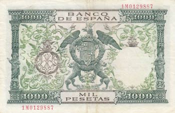 Spain, 1.000 Pesetas, 1957, XF, ... 