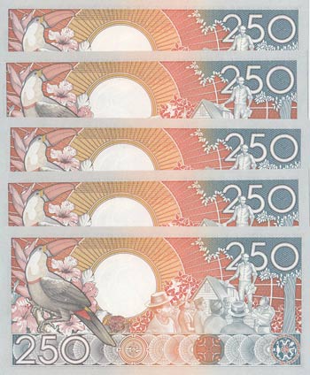 Suriname, 250 Gulden, 1988, UNC, ... 