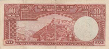 Turkey, 10 Lira, 1938, VF, 2/1. ... 