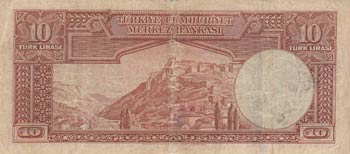 Turkey, 10 Lira, 1938, FINE, 2/1. ... 