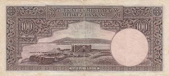 Turkey, 100 Lira, 1938, XF (-), ... 