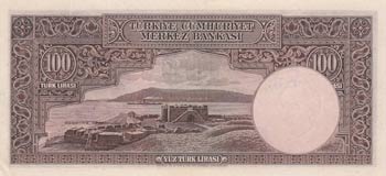 Turkey, 100 Lira, 1938, UNC, 2/1. ... 
