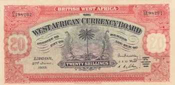 British West Afrika, 20 Shillings, ... 