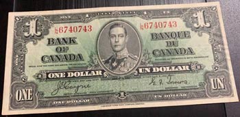 Canada, 1 Dollar, 1937, XF (+), ... 