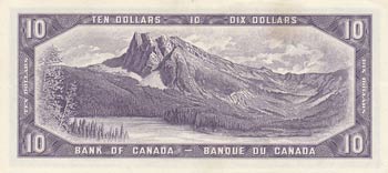 Canada, 10 Dollars, 1954, XF (+), ... 